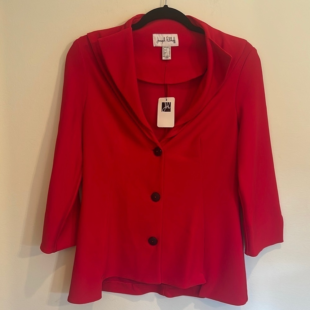 Joseph Ribkoff Red Doubel lapel Blazer
